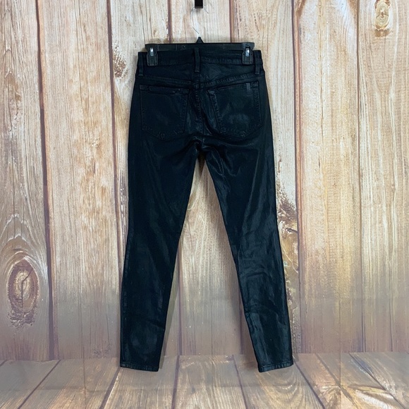 💙Joe’s Jeans Coated Black Skinny Ankle Jean Size 26x27 - Picture 3 of 13